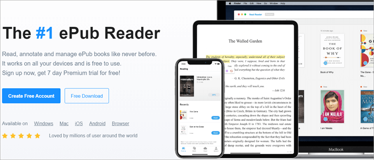 epub reader for mac os x free download